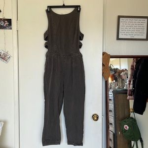 Free People 4 Grey Denim Romper